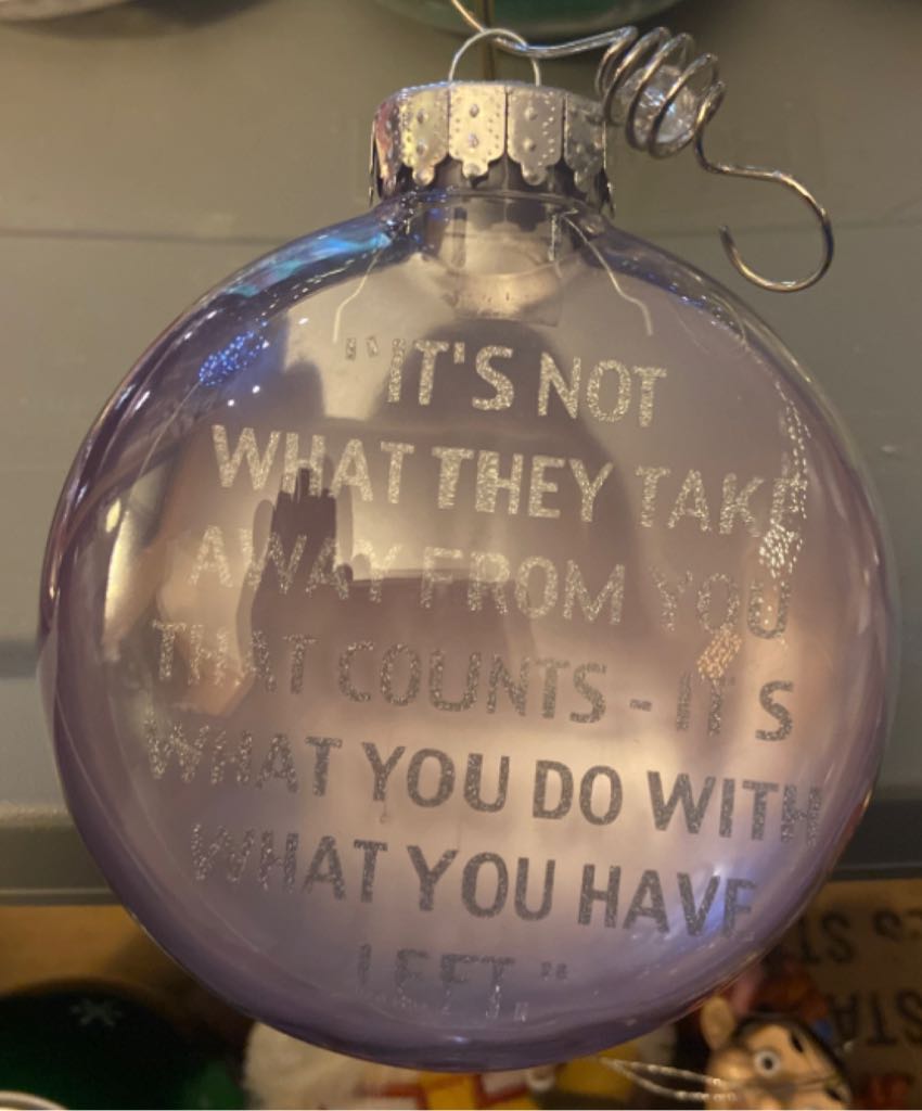 Fight Like A Girl - Cancer (Sentimental) ornament collectible - Main Image 2