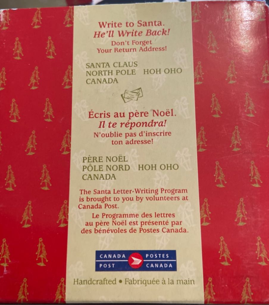 Write To Santa Canada - Canada Post (Work) ornament collectible [Barcode 015012725353] - Main Image 2