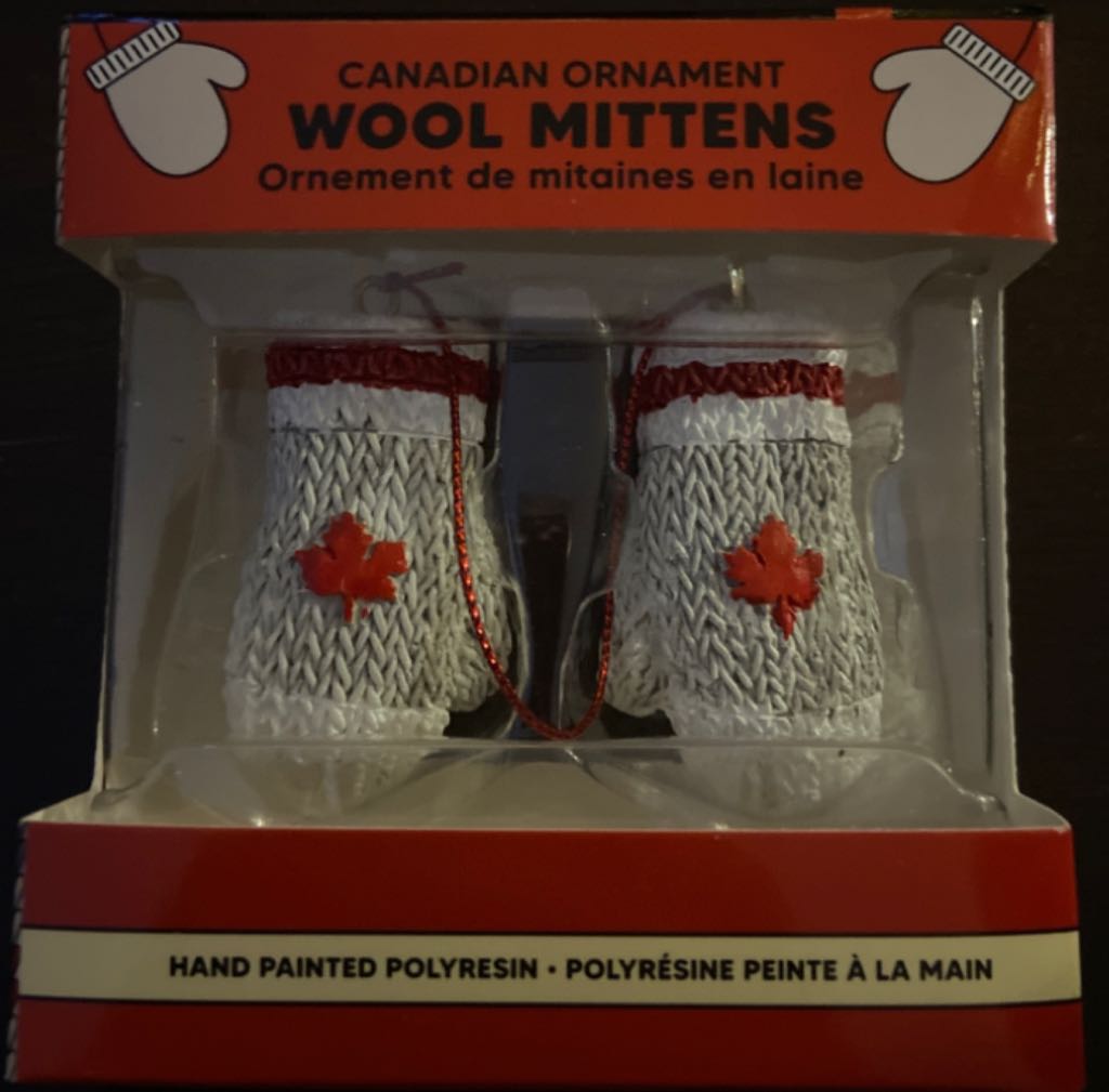 Canadian Wool Mittens  (Canadiana) ornament collectible [Barcode 720171966126] - Main Image 2