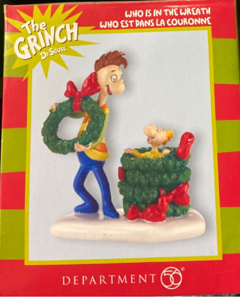 Who Is In The Wreath - The Grinch (Village) ornament collectible [Barcode 065992472969] - Main Image 2
