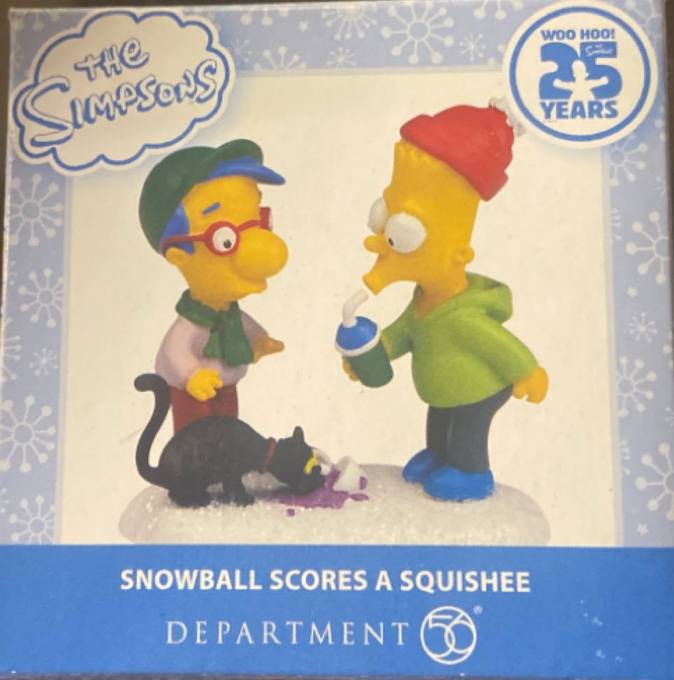 Snowball Scores A Squishee - The Simpsons (Village) ornament collectible [Barcode 045544538572] - Main Image 2