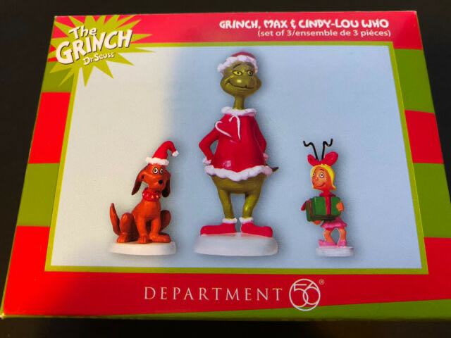 Grinch, Max & Cindy-Lou Who - The Grinch (Village) ornament collectible [Barcode 045544532990] - Main Image 2