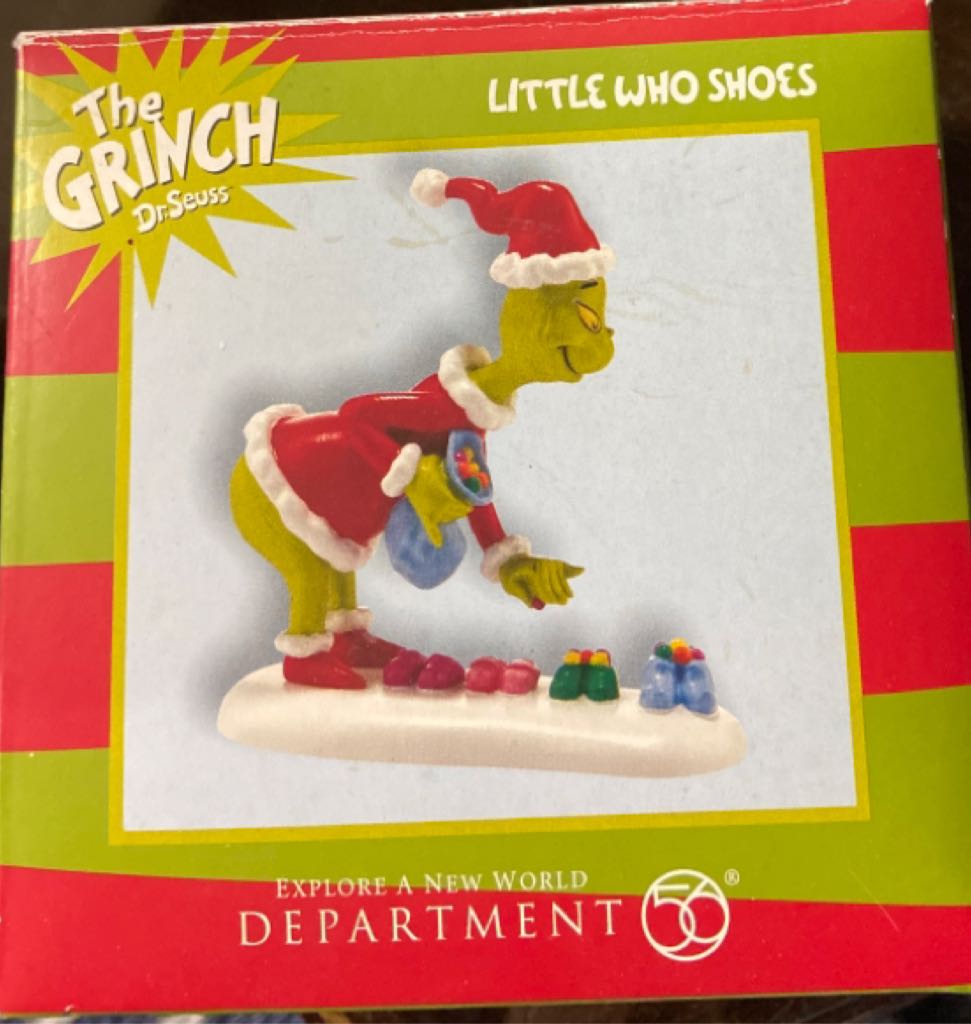 Little Who Shoes - The Grinch (Village) ornament collectible [Barcode 045544532983] - Main Image 2