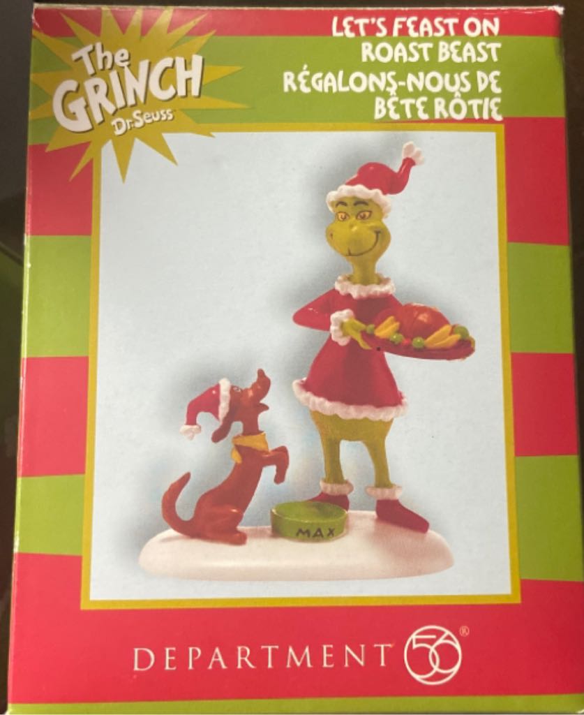 Let’s Feast On Roast Beast - The Grinch (Village) ornament collectible [Barcode 065992462175] - Main Image 2