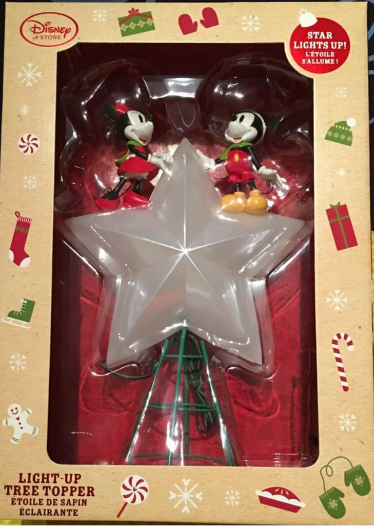 Mickey & Minnie Light Up Tree Topper - Disney (Tree Topper) ornament collectible [Barcode 465061438320] - Main Image 2