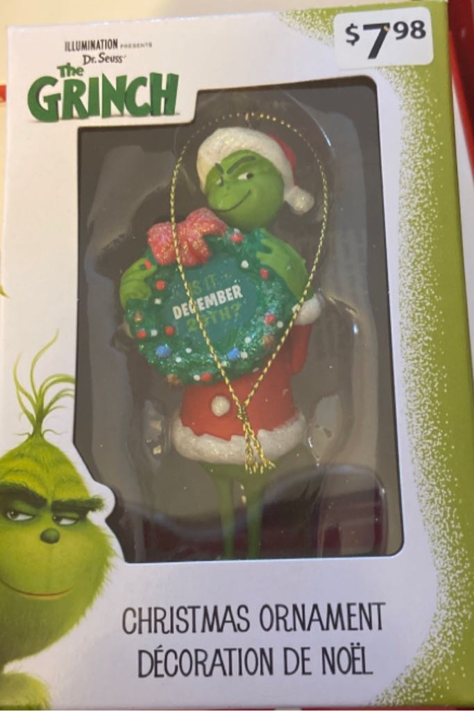 Is It Dec 26? - Grinch (How The Grinch Stole Christmas) ornament collectible [Barcode 628915704099] - Main Image 2