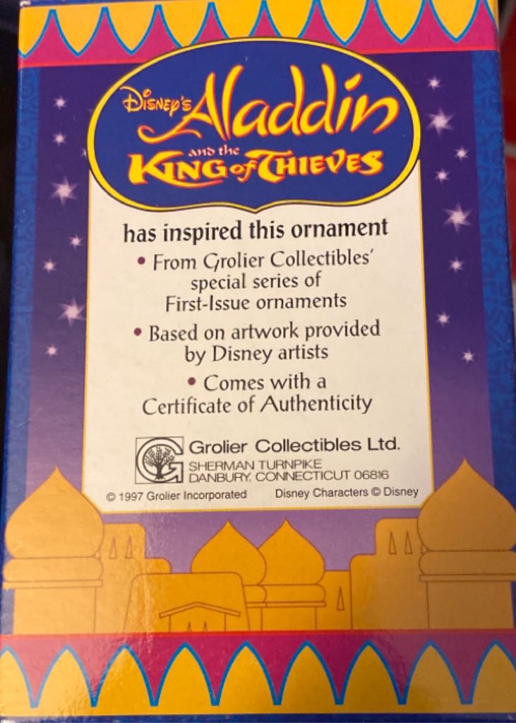 Aladdin Wedding Attire - Aladdin (Grolier) ornament collectible - Main Image 2