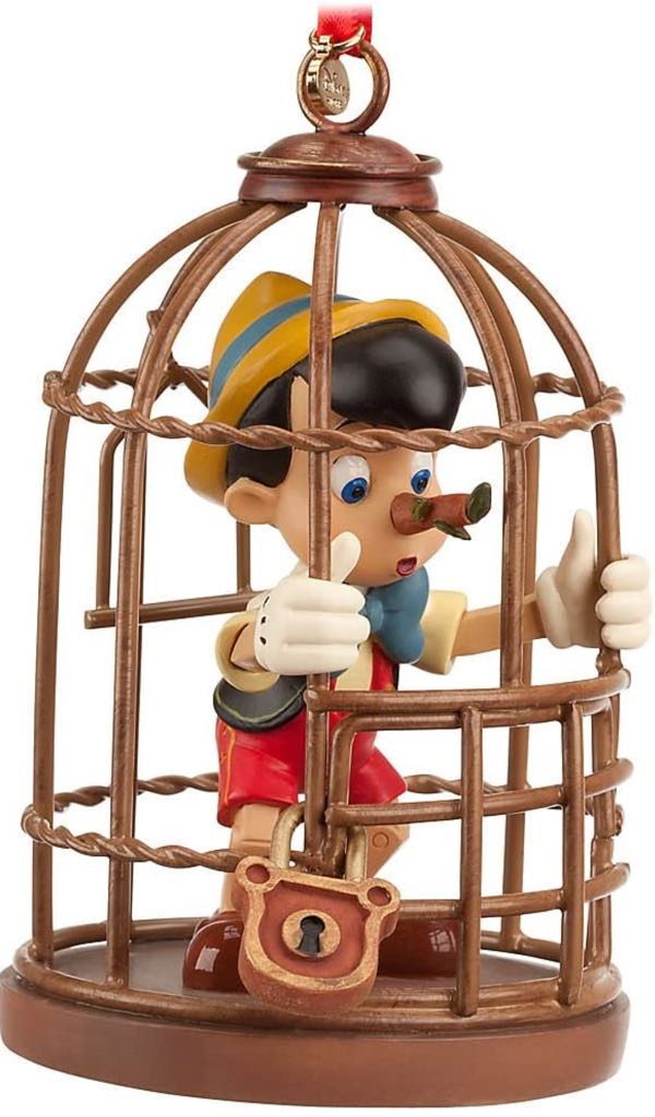 Pinocchio In Cage - Disney Sketchbook (Pinocchio) ornament collectible - Main Image 1