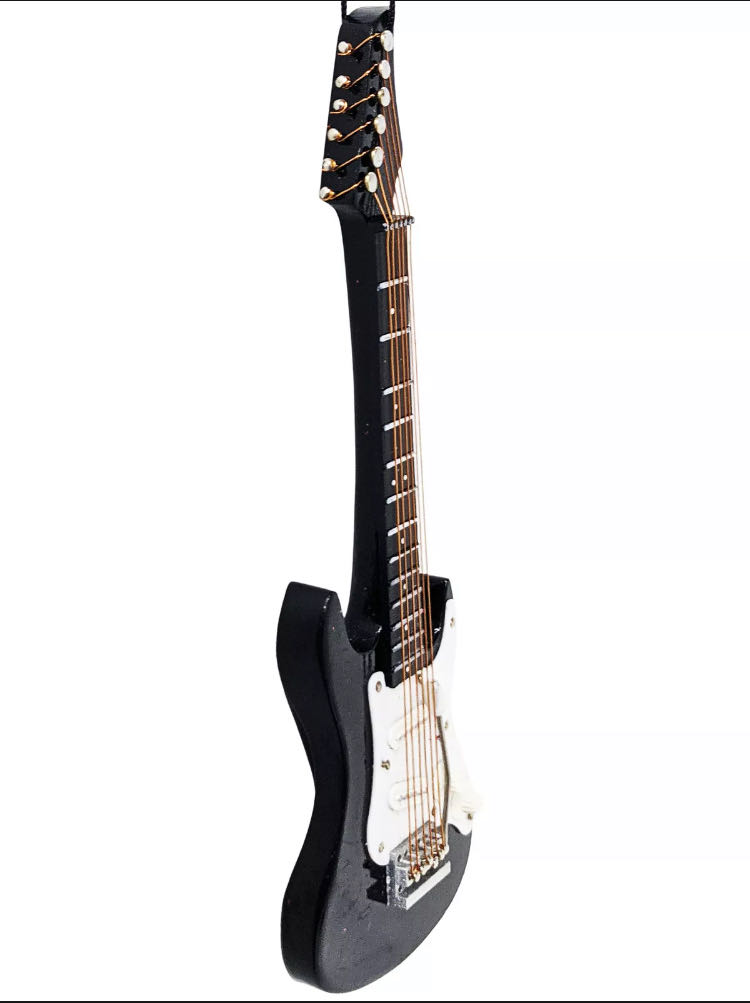 Electric Guitar Black & White - Value Village Finds (Music) ornament collectible - Main Image 2