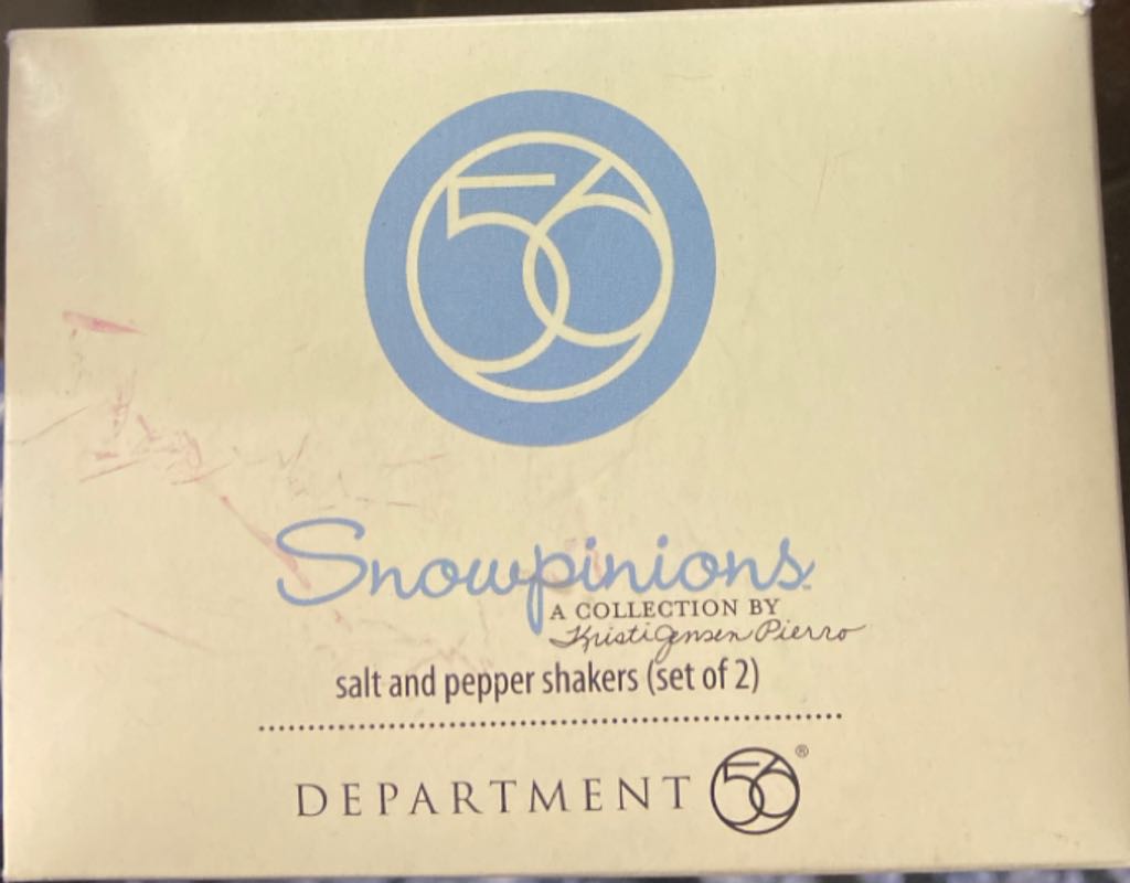 Snowpinions Salt & Pepper Shakers - Foodie (Snowmen) ornament collectible [Barcode 045544304559] - Main Image 2