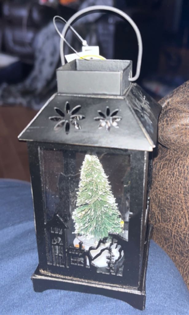 Lighted Tree In Lantern  (Woodlands) ornament collectible - Main Image 2