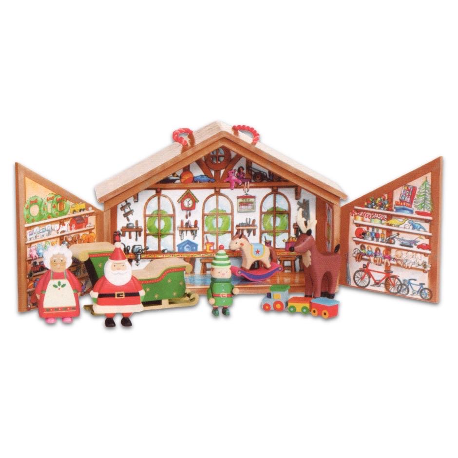 Santa’s Workshop Playset - Wood Playset (Santa’s Workshop) ornament collectible - Main Image 2