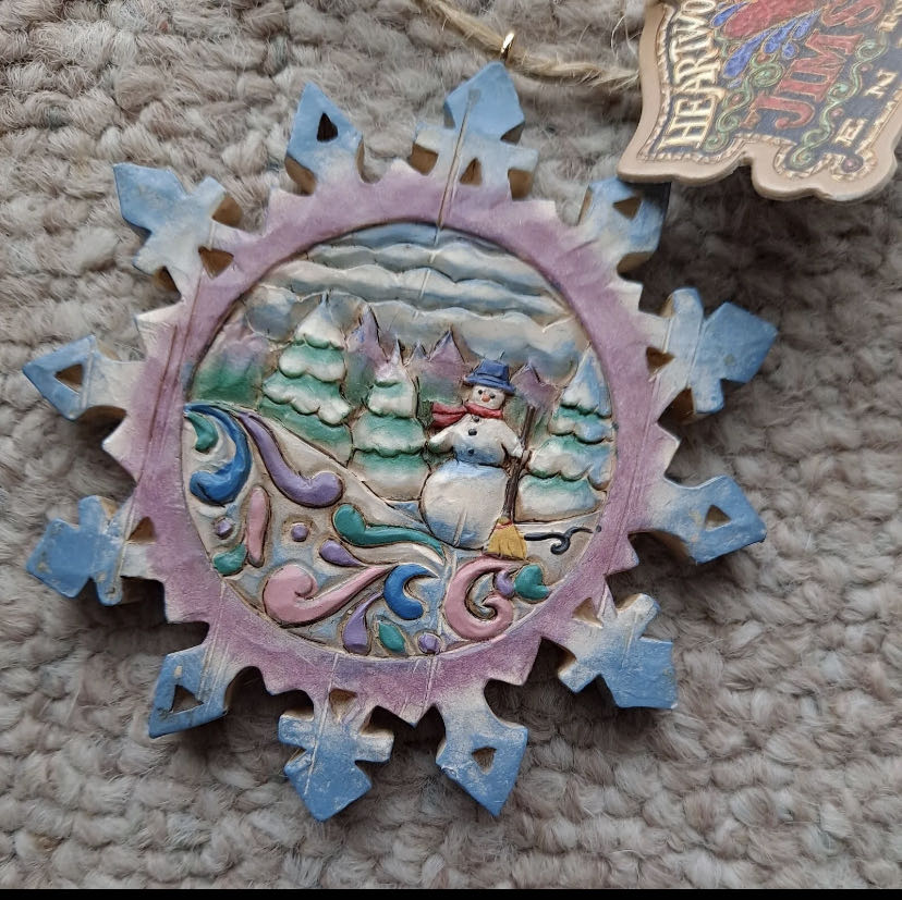 Snowflake Snowman  ornament collectible [Barcode 045544032865] - Main Image 1