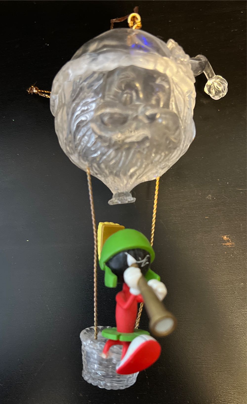 White Woodland Santa With Cane