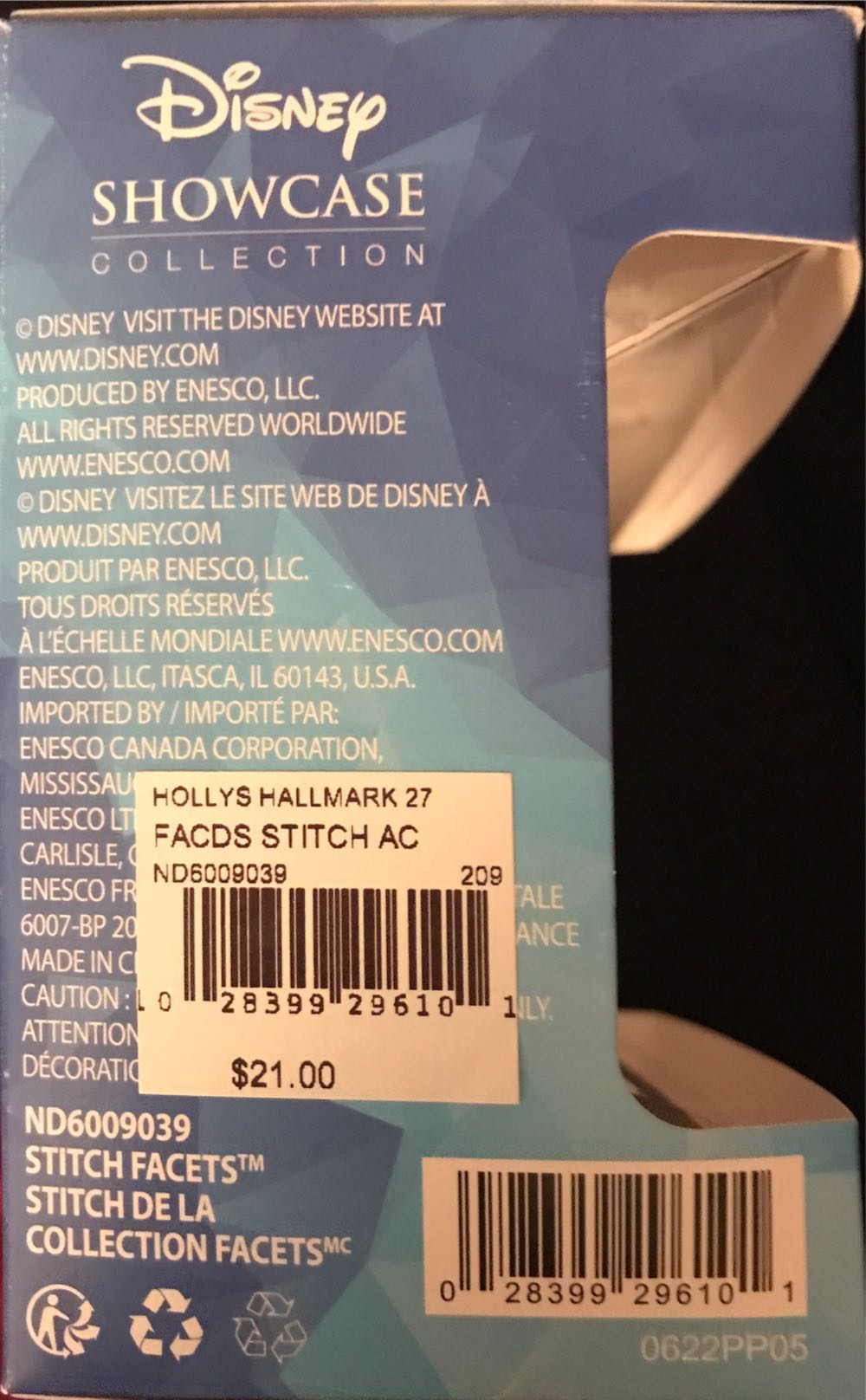 Disney Lilo & Stitch Enesco Facets Figurine  ornament collectible [Barcode 028399296101] - Main Image 3