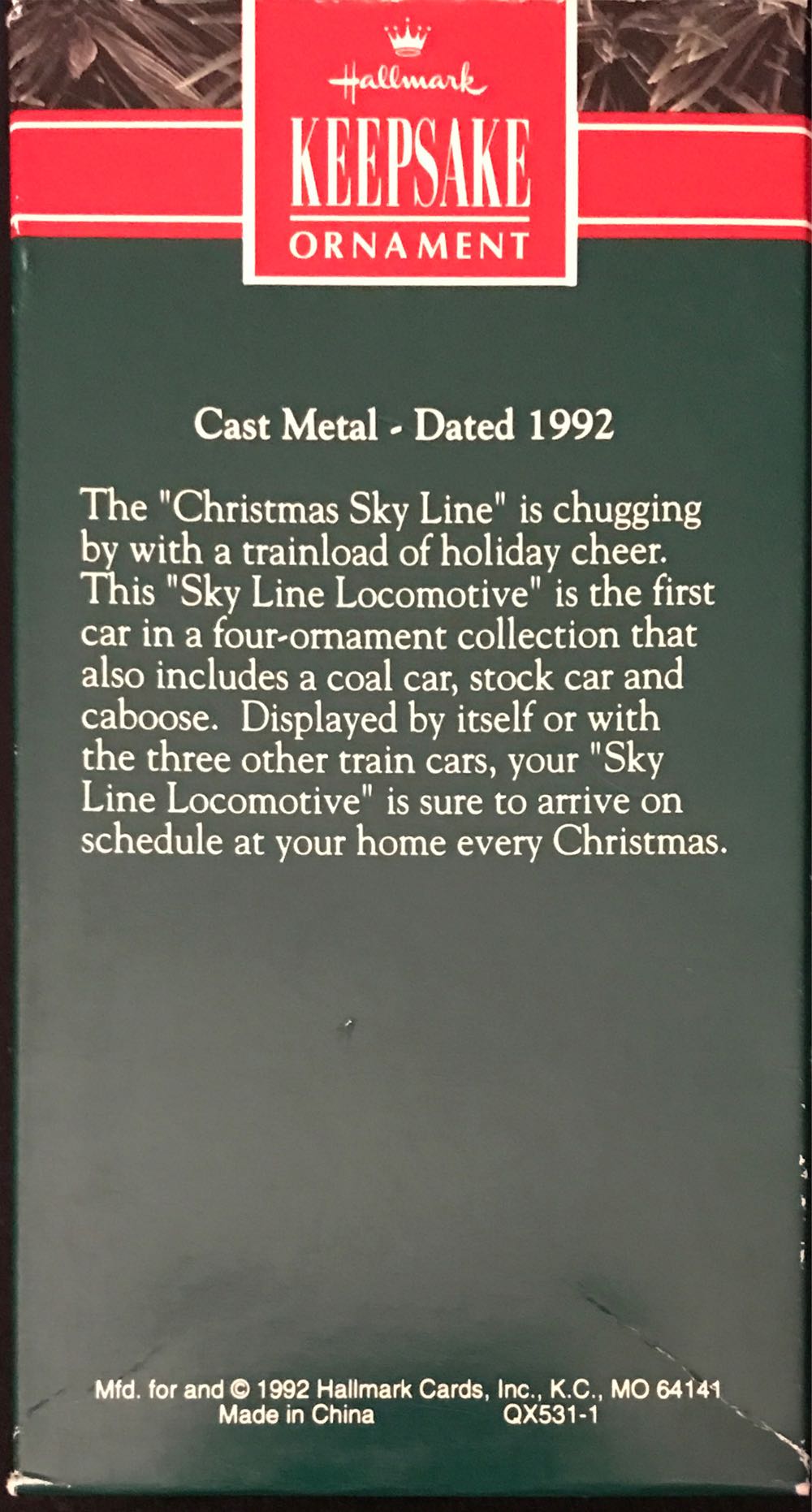 Christmas Sky Line #1 Locomotive - Christmas Sky Line ornament collectible [Barcode 070000027451] - Main Image 2