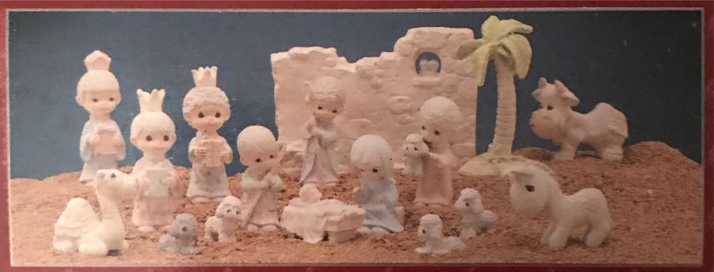 PM Pewter Mini Nativity Wall & Palm Tree Accessory Set  ornament collectible [Barcode 045544004244] - Main Image 3