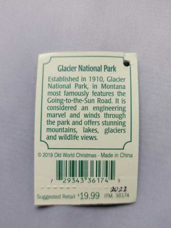 Glacier National Park Entrance Sign  ornament collectible - Main Image 4