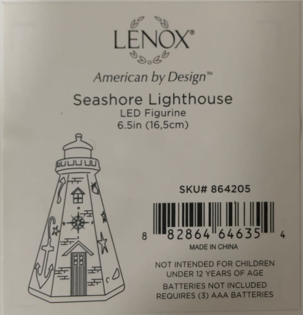 Seahorse Lighthouse  ornament collectible [Barcode 882864646354] - Main Image 1
