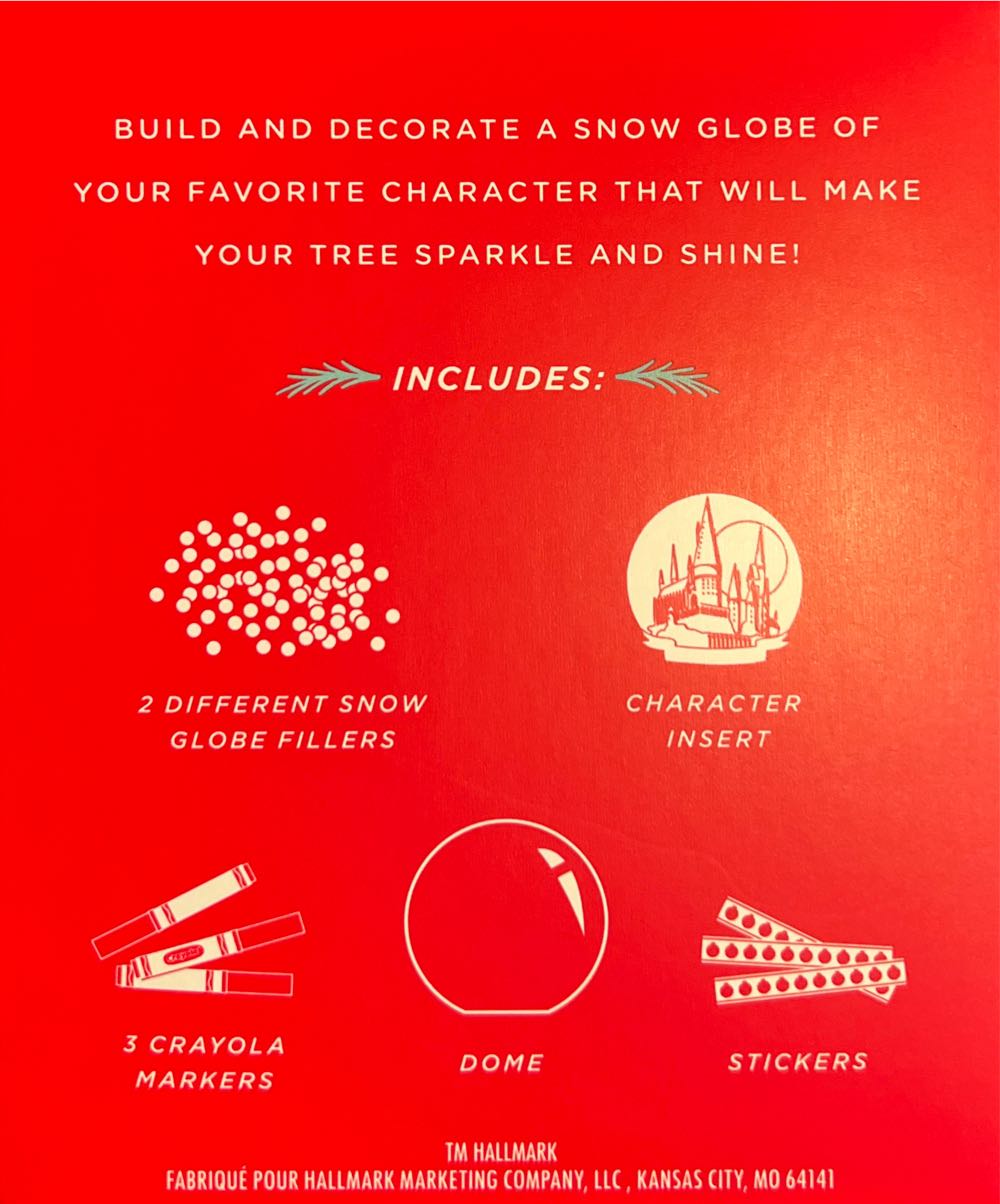 Hogwarts Build-your-own Crayola Snow Globe Ornament Kit - Wizarding World Of Harry Potter (Harry Potter) ornament collectible [Barcode 763795728695] - Main Image 3