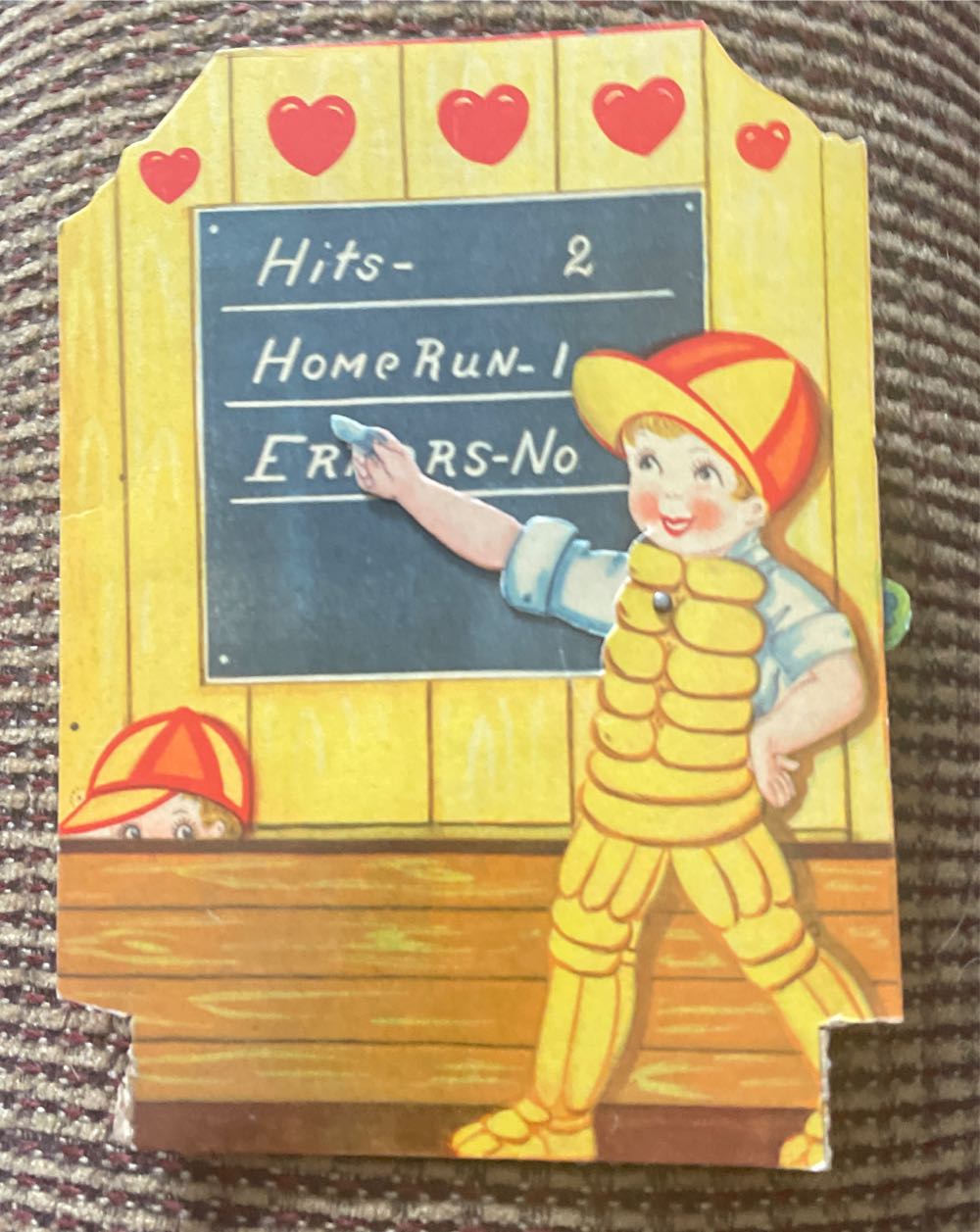 Valentine - Flat - Mechanical - Baseball Catcher - Valentine (Mechanical) ornament collectible - Main Image 2