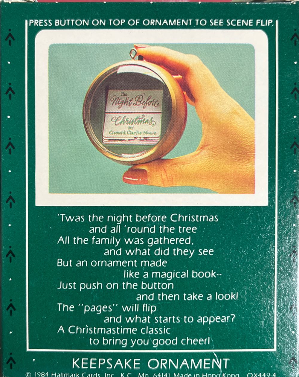 Santa, The Night Before Christmas Scene-Flipper  ornament collectible - Main Image 2