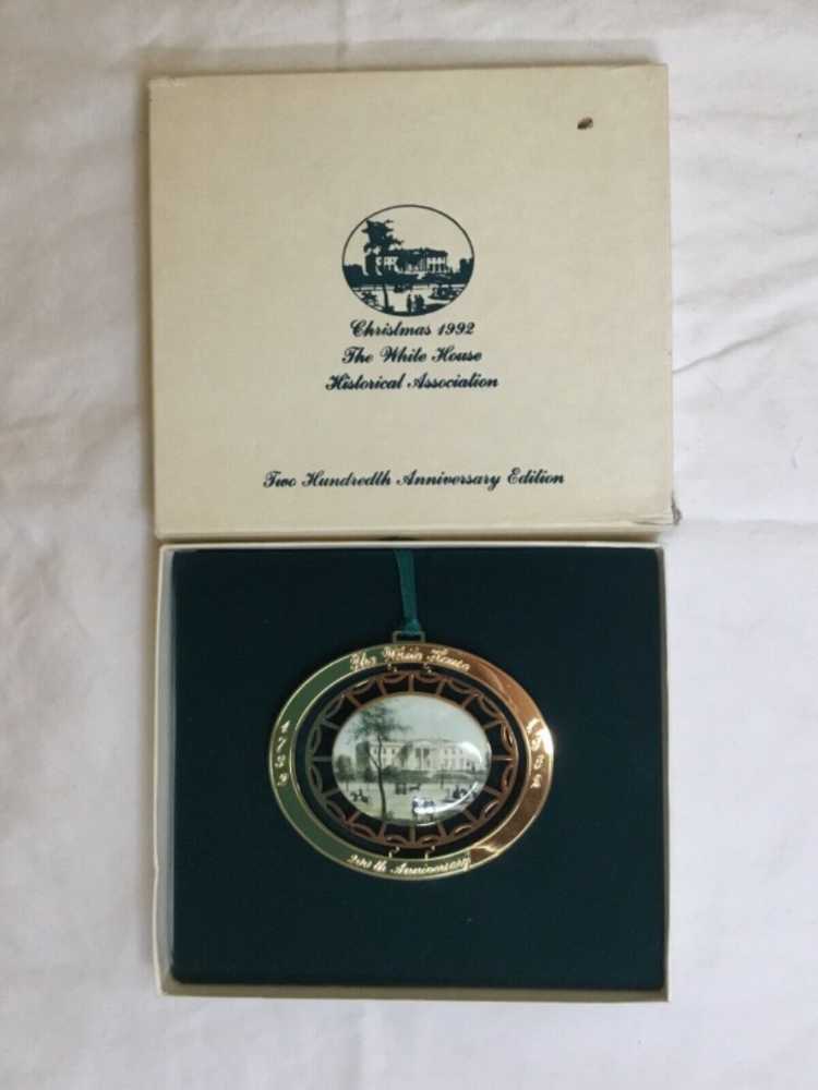 White House 1992 Ornament - White House Christmas Ornaments (200 Years for White House Cornerstone) ornament collectible - Main Image 3