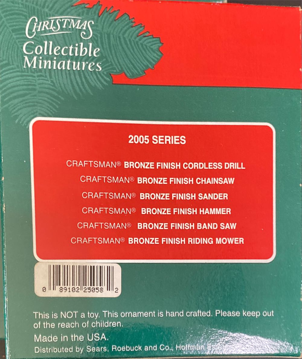 Craftsman Bronze Finish Band Saw - Craftsman Tools ornament collectible - Main Image 3