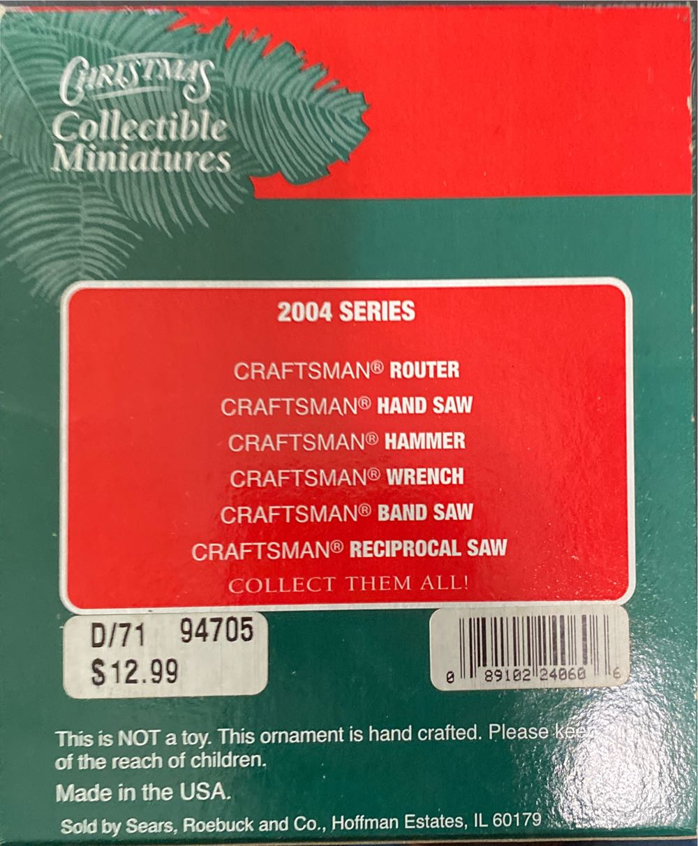 Craftsman Bronze Finish Adjustable Wrench - Craftsman Tools ornament collectible - Main Image 3