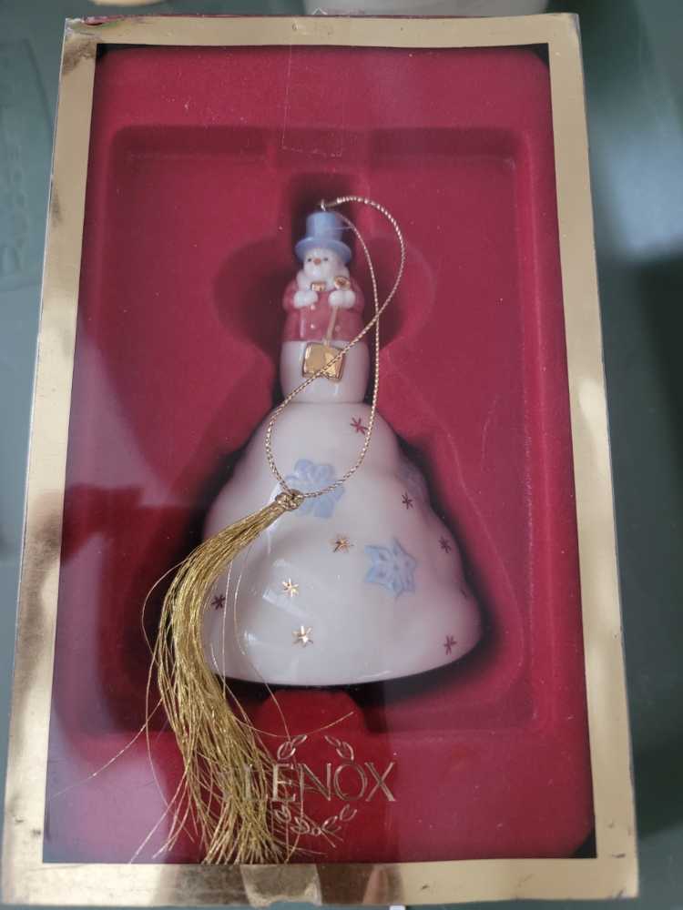 Snowman On Hill Bell  ornament collectible [Barcode 091709441447] - Main Image 3