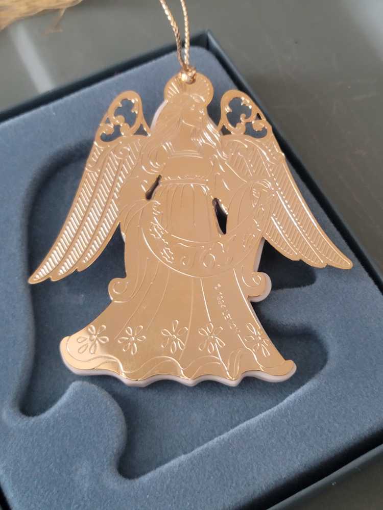 Lenox Angel Joy Christmas Tree Ornament Porcelain & Die Cut ...  ornament collectible [Barcode 091709217578] - Main Image 2