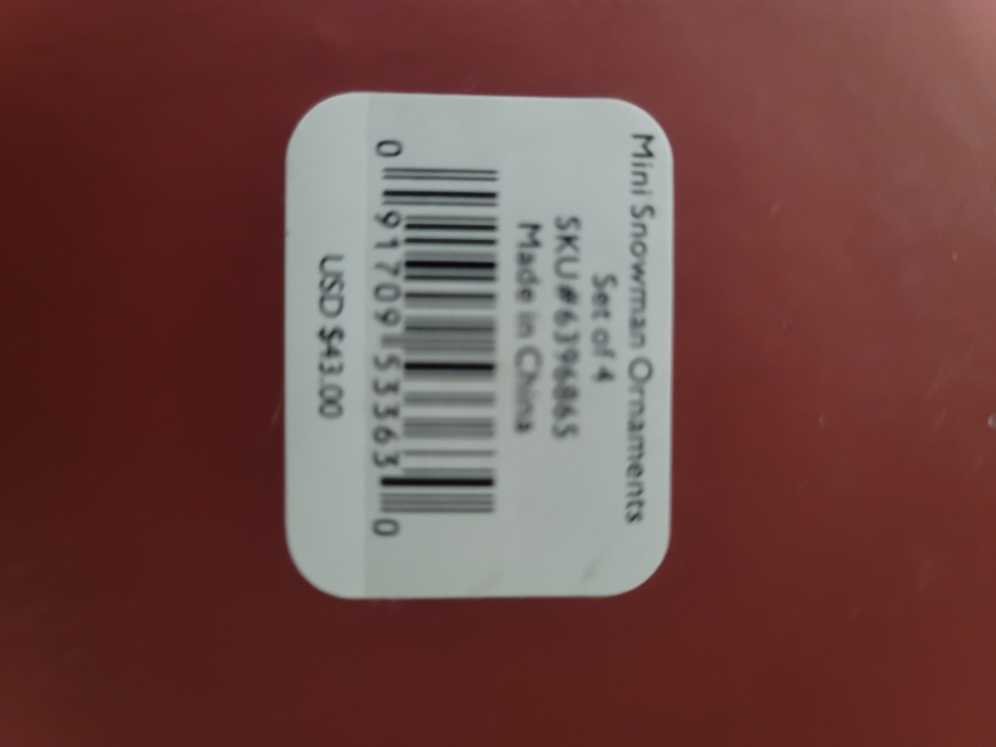 ©lenox Christmas Snowmen Set 4 Ornaments Mib New And Still Sealed Original Box  ornament collectible [Barcode 091709533630] - Main Image 3