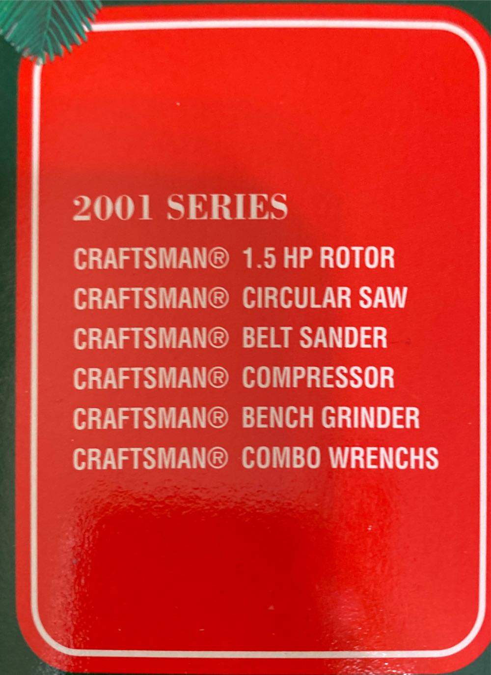 Craftsman Hammer - Craftsman Tools ornament collectible [Barcode 051053487966] - Main Image 3