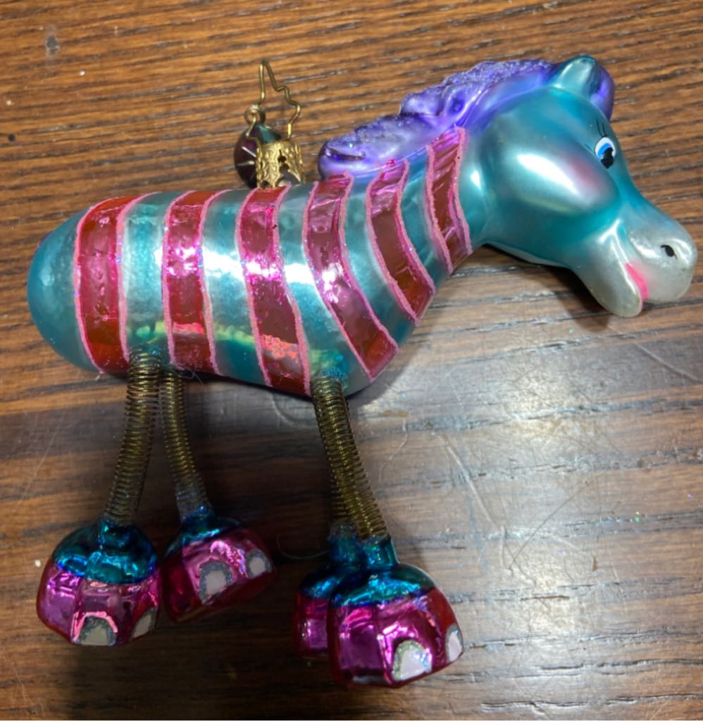 Wiggle waggles zebra  ornament collectible - Main Image 2