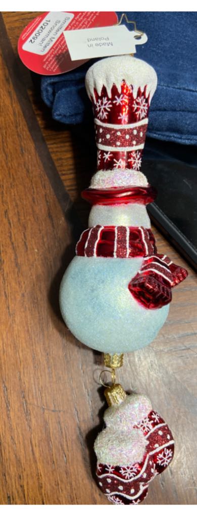 Smitten Mittens Snowman  ornament collectible - Main Image 2