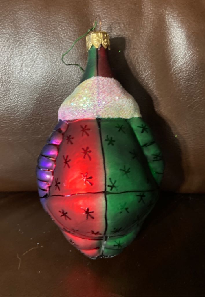 Santa Jester Heart Awareness  ornament collectible - Main Image 2