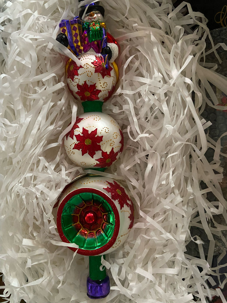 Posh In Poinsettias  ornament collectible - Main Image 1