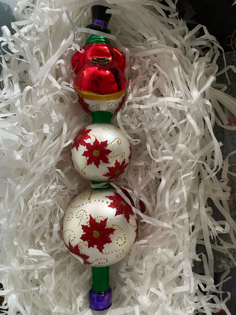 Posh In Poinsettias  ornament collectible - Main Image 2