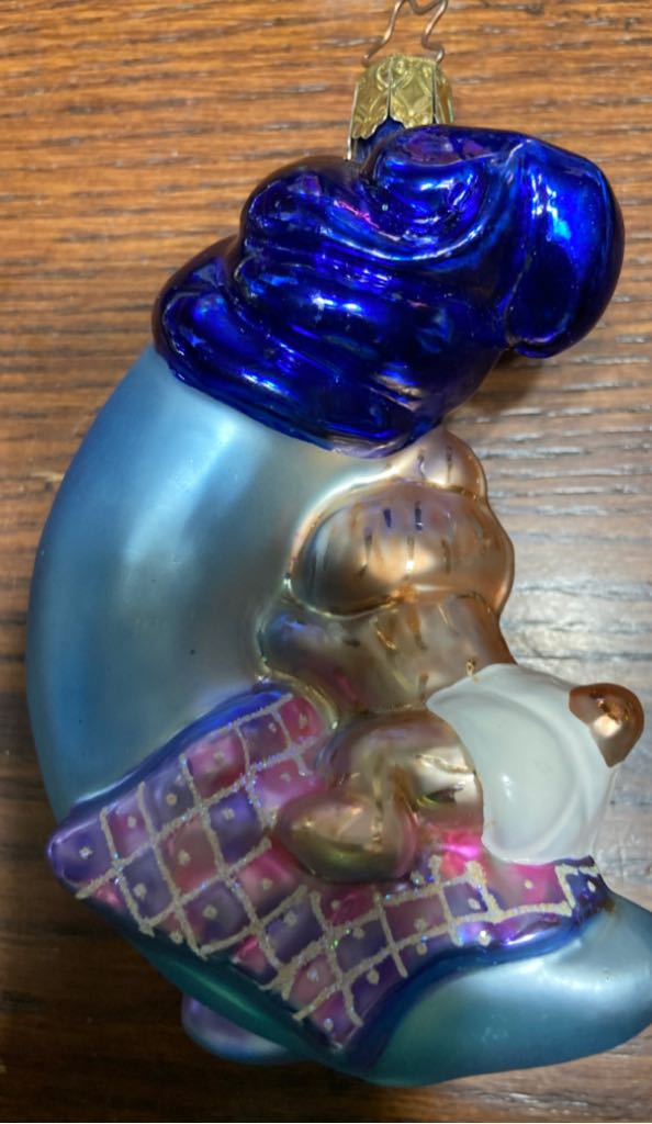 Sleepy time moon  (Celestial) ornament collectible - Main Image 2