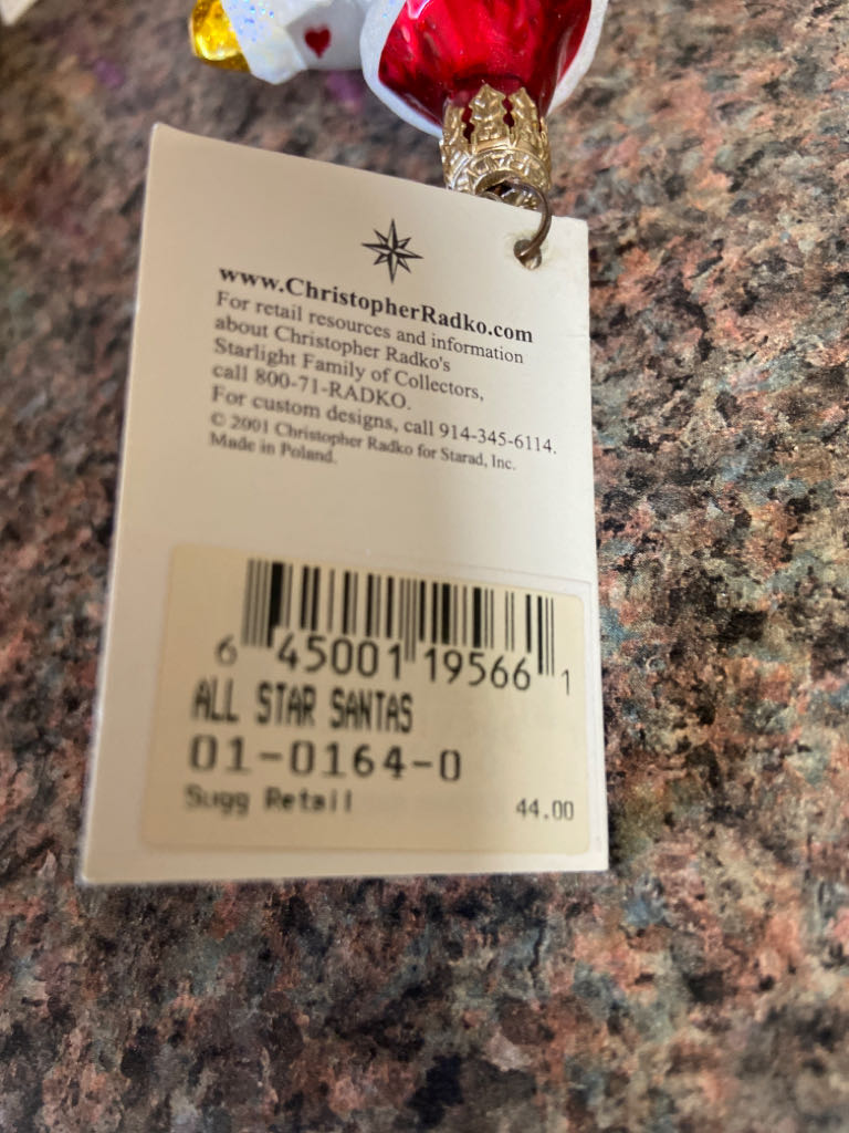 Santa: All Star Santas  ornament collectible - Main Image 2
