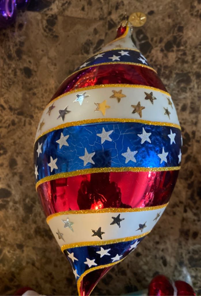 Patriotic Drop  (Patriotic) ornament collectible - Main Image 1