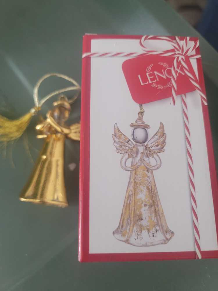 Lenox Gold Angel Ornament L 3.5.” 9 Cm  ornament collectible [Barcode 882864815392] - Main Image 2