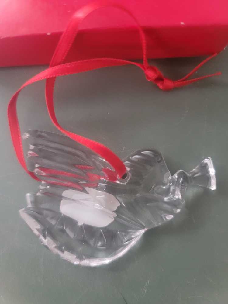 Gorham Full Lead Crystal Holiday Angel Christmas Ornament Yd  ornament collectible [Barcode 070357013473] - Main Image 2