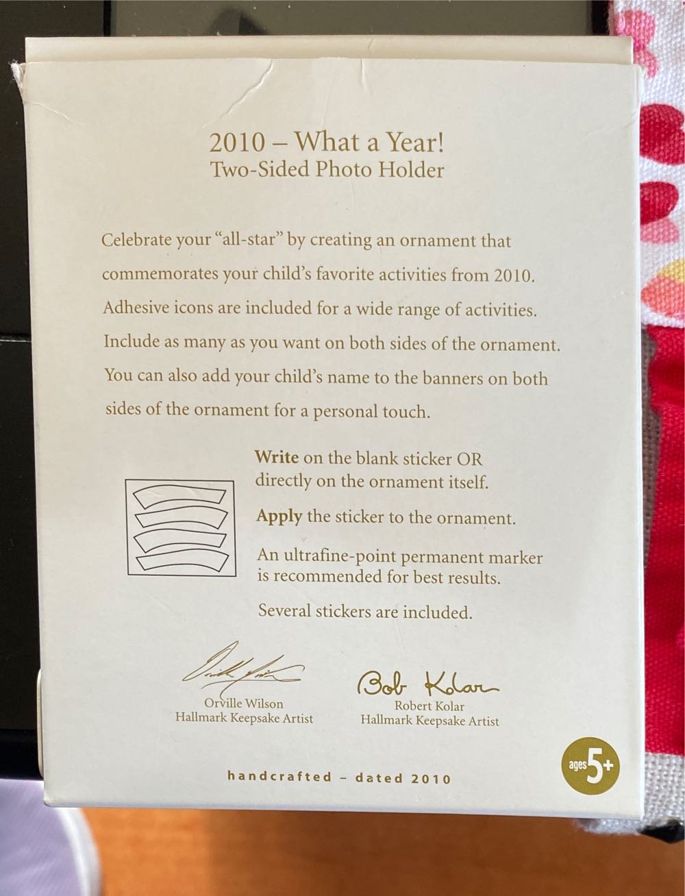 What A Year! Girl Hallmark Ornament Qxg7546 By Hallmark Keepsakes  ornament collectible [Barcode 795902174675] - Main Image 2