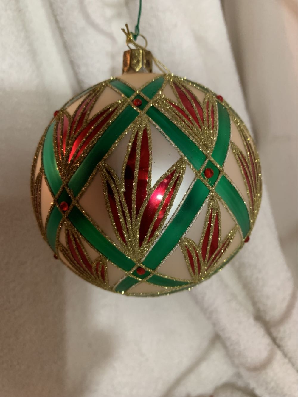 Poinsettia Ball - Holiday Heirlooms (Christmas Tree Ornament) ornament collectible - Main Image 3