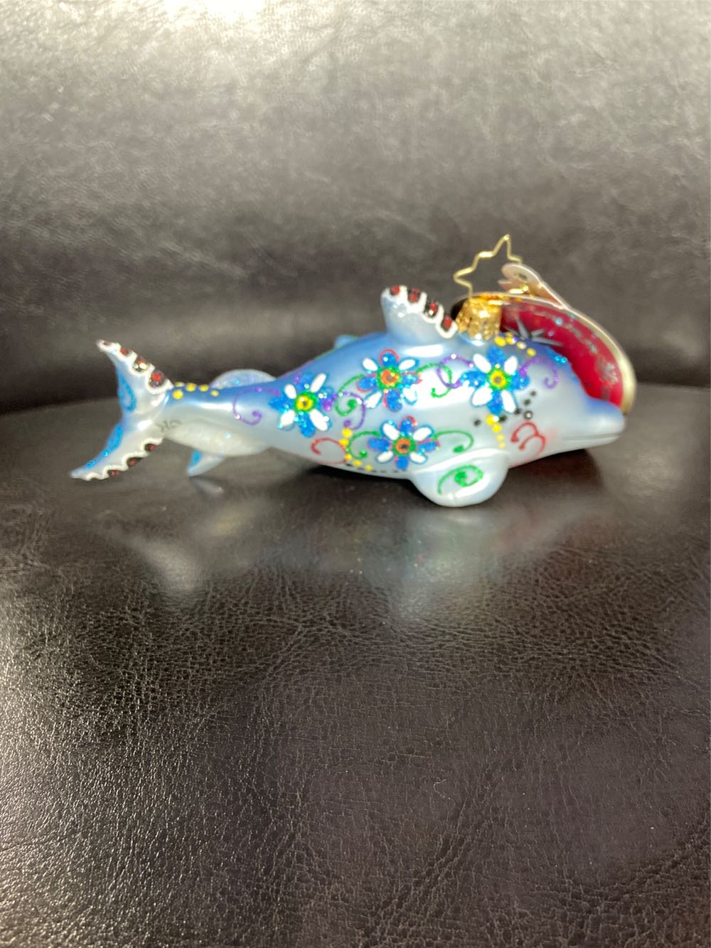 Swimming Through Florals  (Ocean) ornament collectible - Main Image 2