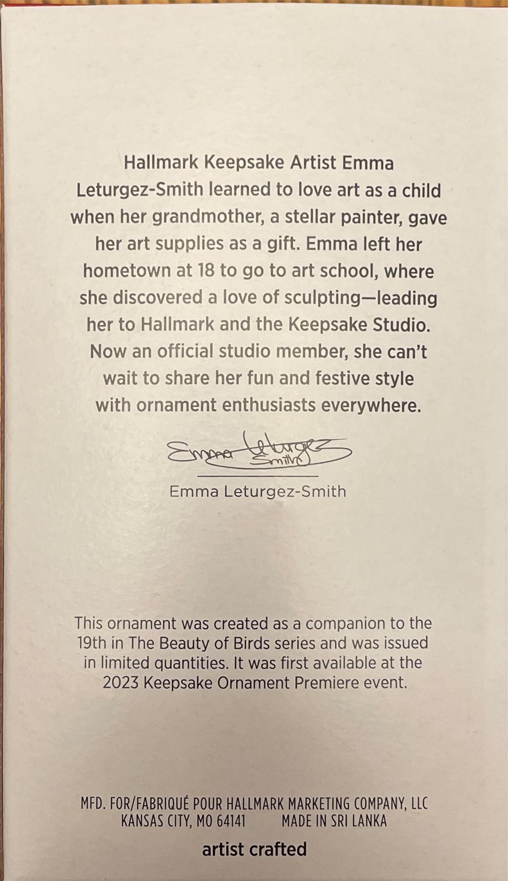 Leucistic Stellar’s Jay - The Beauty Of Birds (Birds) ornament collectible - Main Image 2