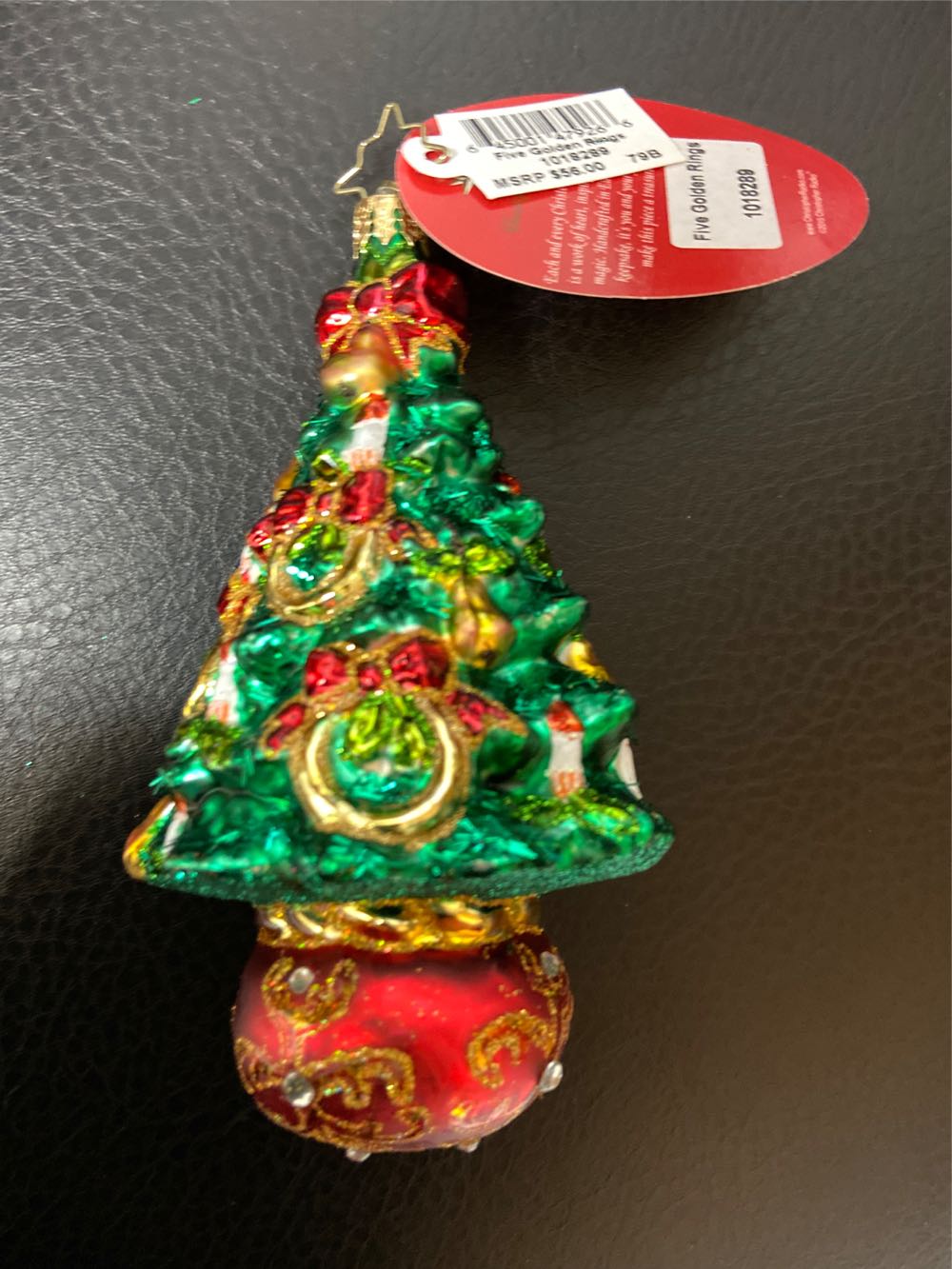 12 Days Of Christmas: Tree 5 Golden Rings (The 12 Days Of Christmas) ornament collectible - Main Image 1