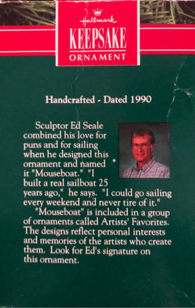 Mouseboat  (Christmas) ornament collectible - Main Image 2