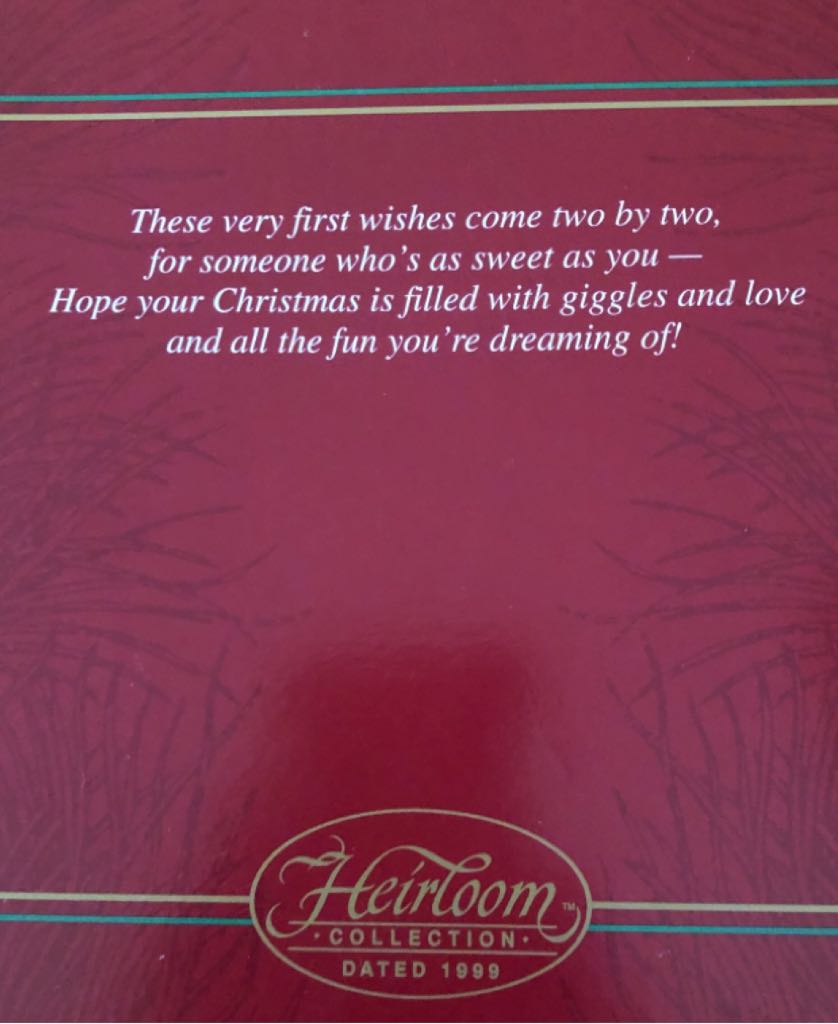 Baby’s First Christmas - First Christmas (Child’s Age Collection) ornament collectible [Barcode 018100514808] - Main Image 2